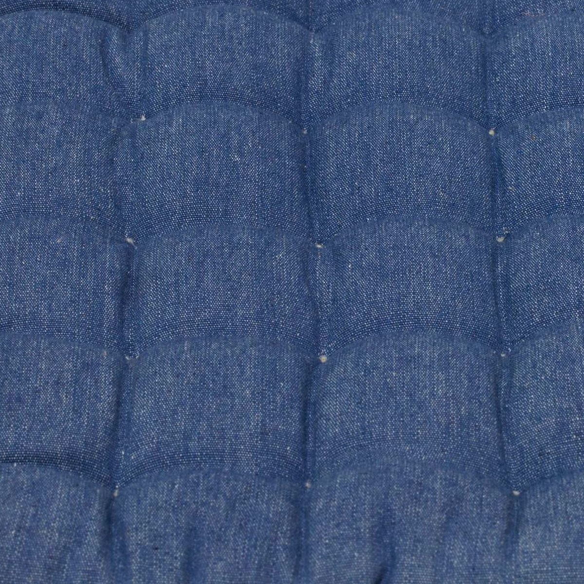 NNEDSZ J Elliot Home Set of 2 Outdoor 100% Cotton Chair Pads 40 x 40 cm Solid Blue