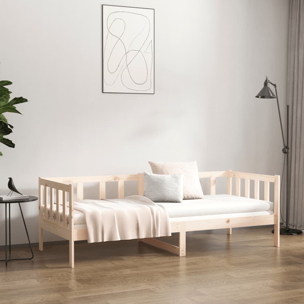 NNEVL Day Bed 92x187 cm Single Size Solid Wood Pine
